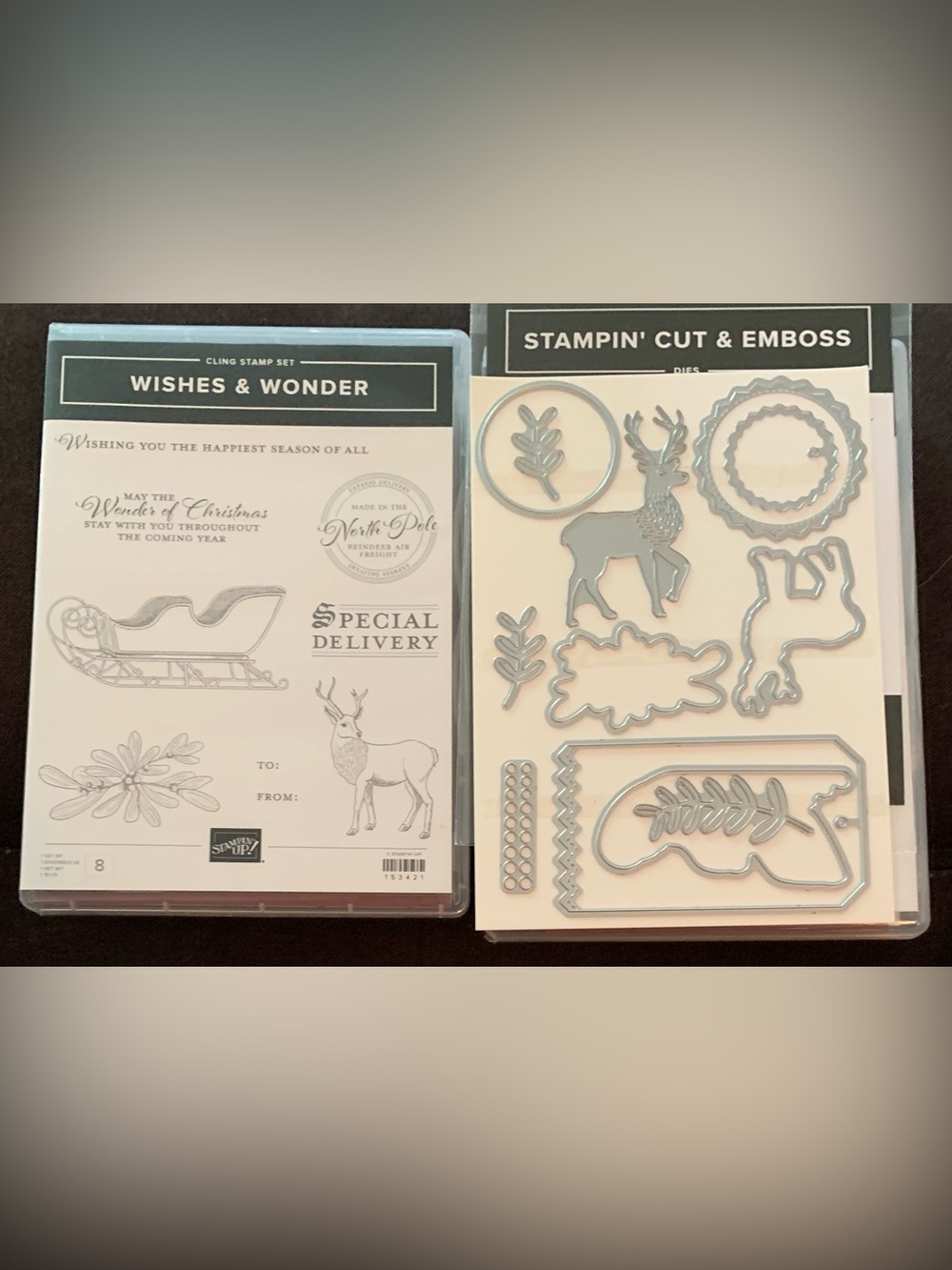 Stampin' Up! Wishes & Wonder Stamp & Stampin' Cut & Emboss Bundle 🛷